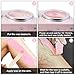 Portable Wax Warmer with Adjustable Temperature and 40 Wax Sticks - Painless Hair Removal for Women and Men (Pink-Double Pots)