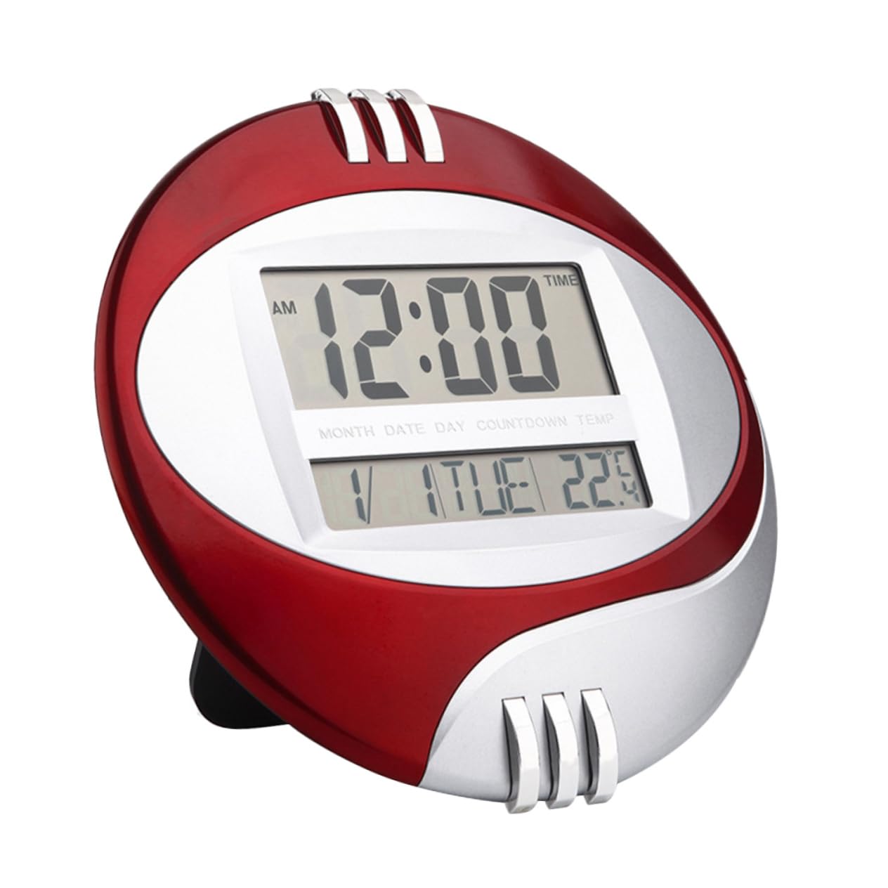Horloge murale LED rouge pour lire l'heure et la température facilement sans fatigue visuelle
