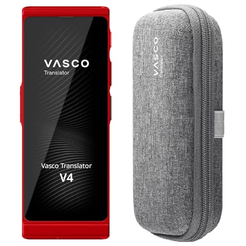 Vasco V4 Language Translator Device with Free Lifetime Internet in Almost 200 Countries + Vasco Translator V4 Protective Case