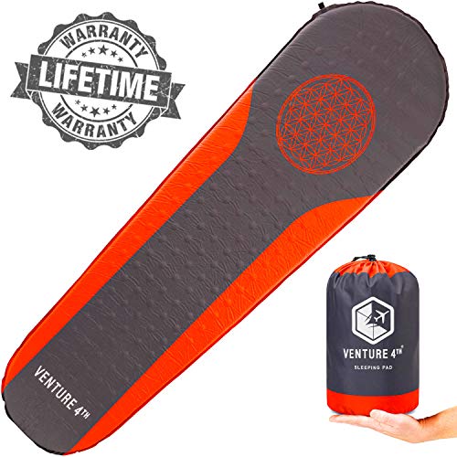 VENTURE 4TH Camping Sleeping Pad - No Pump or Lung Power Required