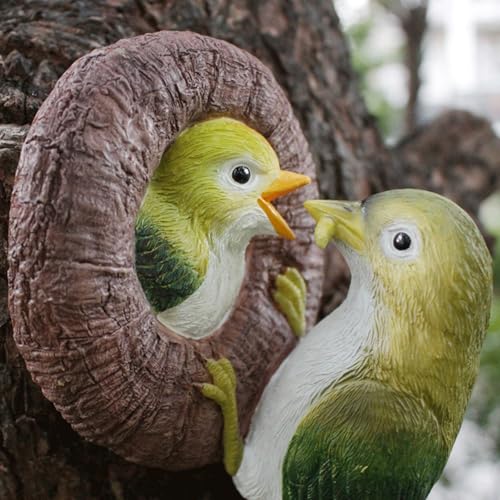 Figurines d'oiseaux en résine pour extérieur et décoration de terrasse ou patio - 8