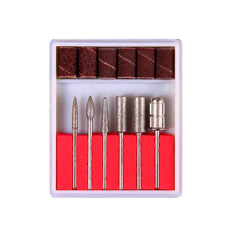 Carbide Set 6pcs Nail Drill Bits Nail Art Grinding Drill Bits Electric Manicure Machine