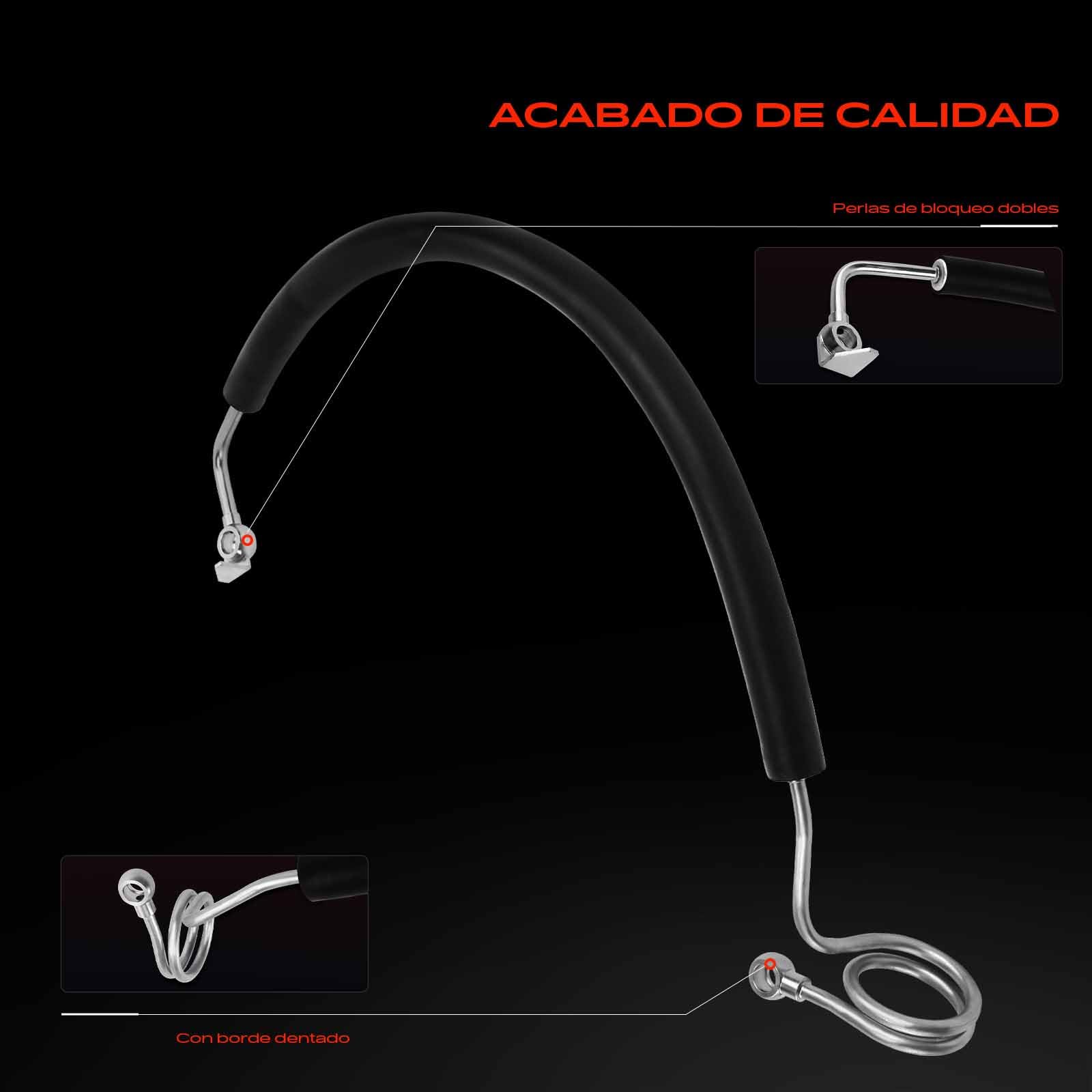 Frankberg Manguera de dirección asistida Compatible con A4 8E2 A4 Avant 8E5 A4 Avant 8ED A4 8EC A4 Cabrio 8H7 Replace# 8E1422893DB