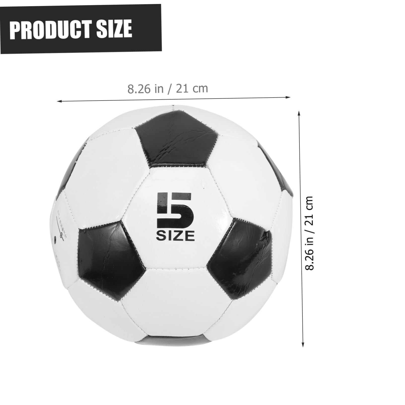 BESPORTBLE 6 Piezas Balón De Fútbol De PVC Talla Balón De Fútbol para Entrenamiento y Práctica Infantil Aire
