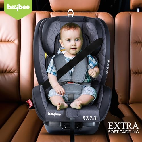 Image of Baybee Convertible Infant Car Seat for Baby 0 to 12 Years with 3 Position Recline, Headrest Height Adjustable | ECE R44 /04 Safety Certified | Travel Baby Car Seat for Toddlers Kids (Black)