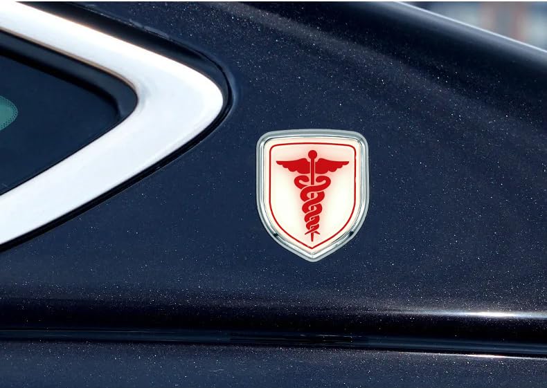 Image of Doctor 3D Metal Emblem for Cars & Bikes, Big (3.94 x 3.35 Inch)