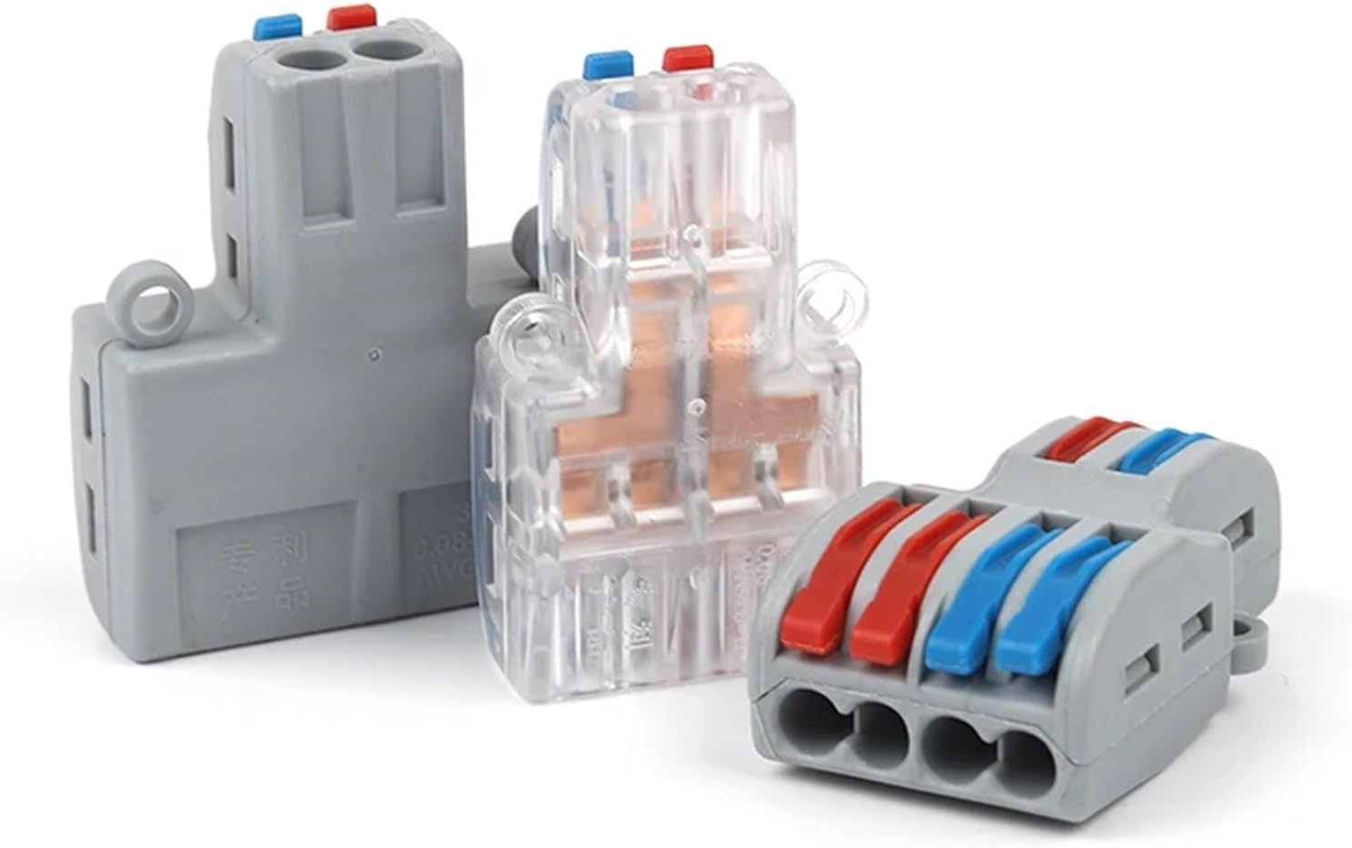 Mini Quick Splicing Universal Cable Connector Wire Push-in Conductor Lever Crimp Terminal Block Butt Connectors SPL(5PCS SPL-62)