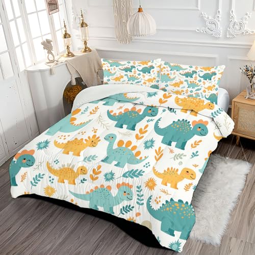 Couette 4 saisons légère 260X230 réversible dinosaure imprimée - 3