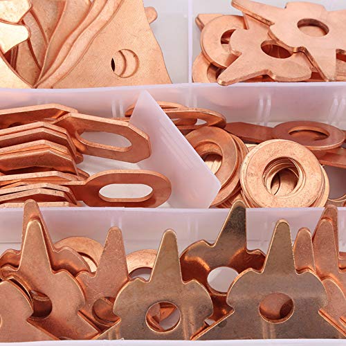 110pcs Triangle Dent Pulling Rings , Triangle Dent Puller Rings Dreieck OT Runde Karosserie Schweißen Reparatur Werkzeug Set