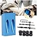 14Pcs Pocket Hole Jig Kit, 15 Degree Woodworking Inclined Hole Jig with 6/8/10mm Drill Bits for Carpentry Woodworking Angle Drilling Holes