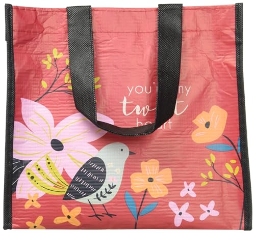 Karma Reusable Gift Bags - Tote Bag and Gift Bag with Handles - Perfect for Birthday Gifts and Party Bags RPET 1 Tweet Heart Medium