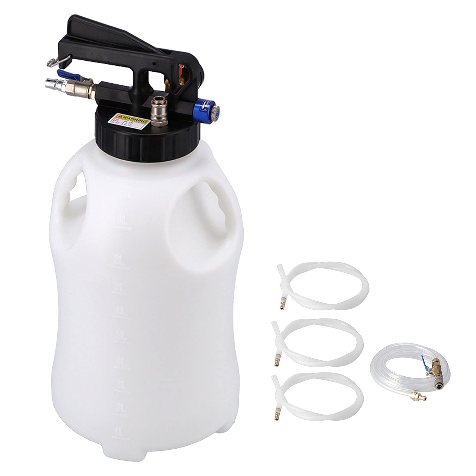 aqxreight Dispensador de Llenado de Aceite de Transmisión Automática Neumática de 10L, Kit de Herramientas de de Aceite de Motor, Hierro ABS Adecuado para Varios Vehículos