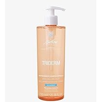 BioNike Triderm – Gel Doccia Delicato Corpo e Capelli, per la Detersione Quotidiana di Cute e Cuoio Capelluto, pH Fisiologico, Indicato per Pelli Sensibili, Adatto a Tutta la Famiglia, 750 ml