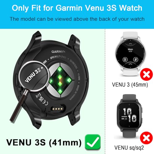 [5Pack] RICHONE Screen Protector Compatible with Venu 3S GPS Smartwatch 41mm Cases for Garmin Venu 3S Resist Scratched Full Protective Covers Flexible TPU Screen Case 5 Colors by RICHONE - Image 7
