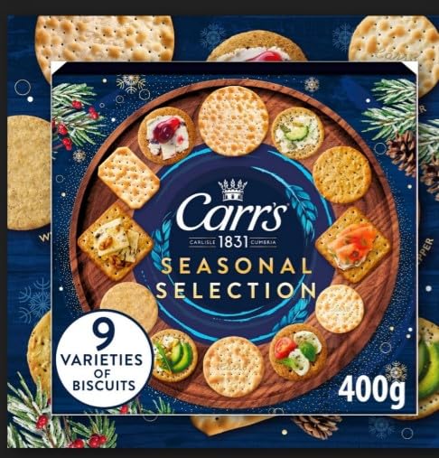 Crackers Selection Surtido variado x9 400 g 'Taste the sweetness in every bite' Delicious Tasty And Twisty Treat (Pack de 1)