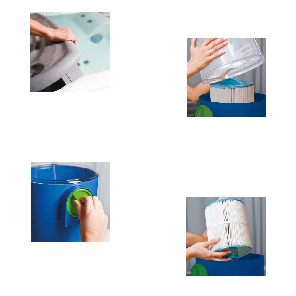 Estelle Filter Reinigungssystem für Whirlpool Filter + AquaFinesse Filterreiniger Tabs