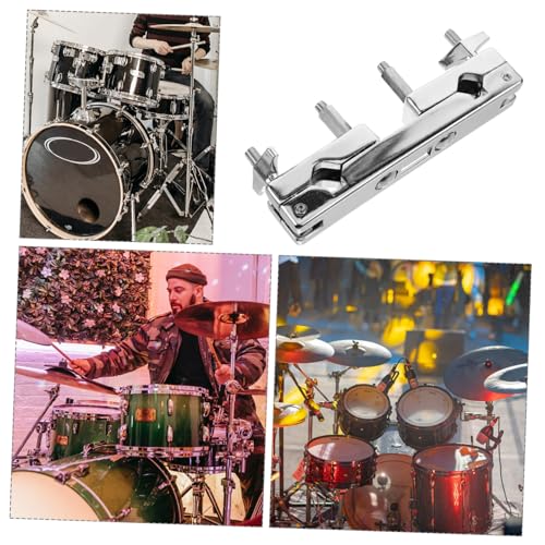 Clamp de montaje para platillo de batería doble - accesorio liviano y portátil para kit de batería miniatura 7