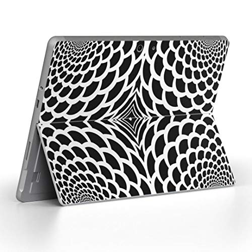 Surface Go 3 / Surface Go 2 Surface Go 全世代対応 専用スキンシール サーフェス go igsticker シール スキン 保護 フィルム ステッカー アクセサリー 008754 クール 白黒 花 フラワー 模様
