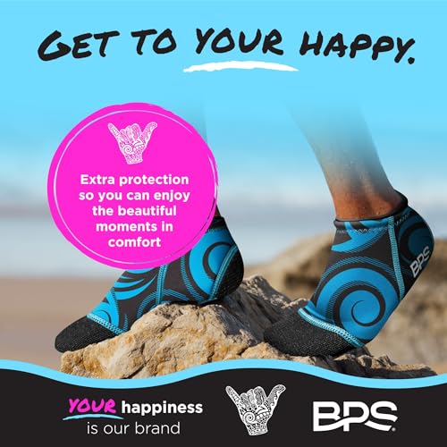Image of BPS 'Aqua Series' 3mm Neoprene Water Socks for Sand, Beach, Soccer, Volleyball, Wetsuit Booties