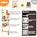 Belleur All-in-One Art Easel for Kids, Adjustable Double Sided Easel for Toddlers with Magnetic Whiteboard & Dry-Erase Chalk Board & Paper Roll, Child Painting Easel for Kid 2-8 Birthday Gift-Orange