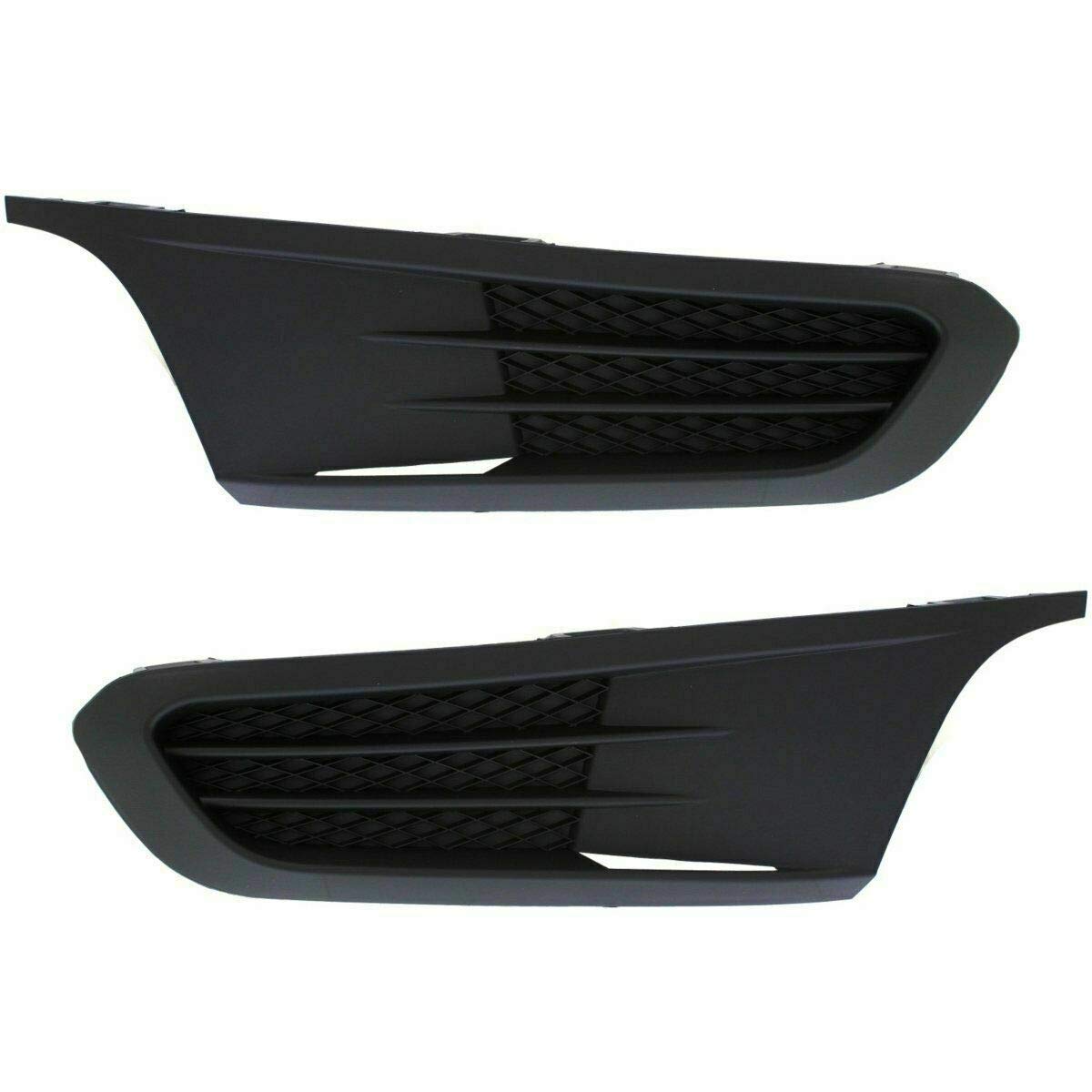 Parts N Go 2011-2014 for Jetta Fog Light Cover Set Driver & Passenger Side Left/Right Hand Black - 5C68536659B9 VW1038119, 5C6853666H9B9 VW1039119