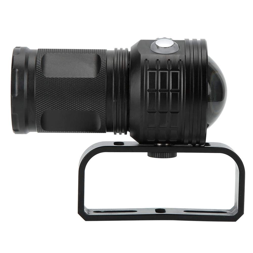 Qinlorgo Lumières sous-Marines Plongée Lumière, QX3 10800LM Étanche LED Lampe de Poche COB sous-Marine 80 M Photographie Vidéo Plongée Remplir Torche Lumière(Noir)