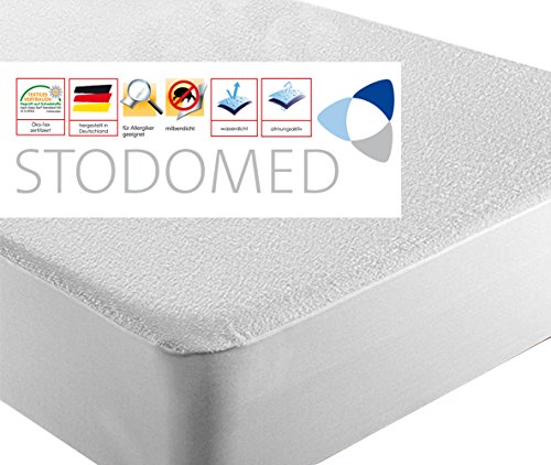STODOMED Matratzenauflage wasserdichter atmungsaktiver Matratzenschutz Nässeschutz weiche Frotteeoberfläche 160x200 cm Matratzenschoner