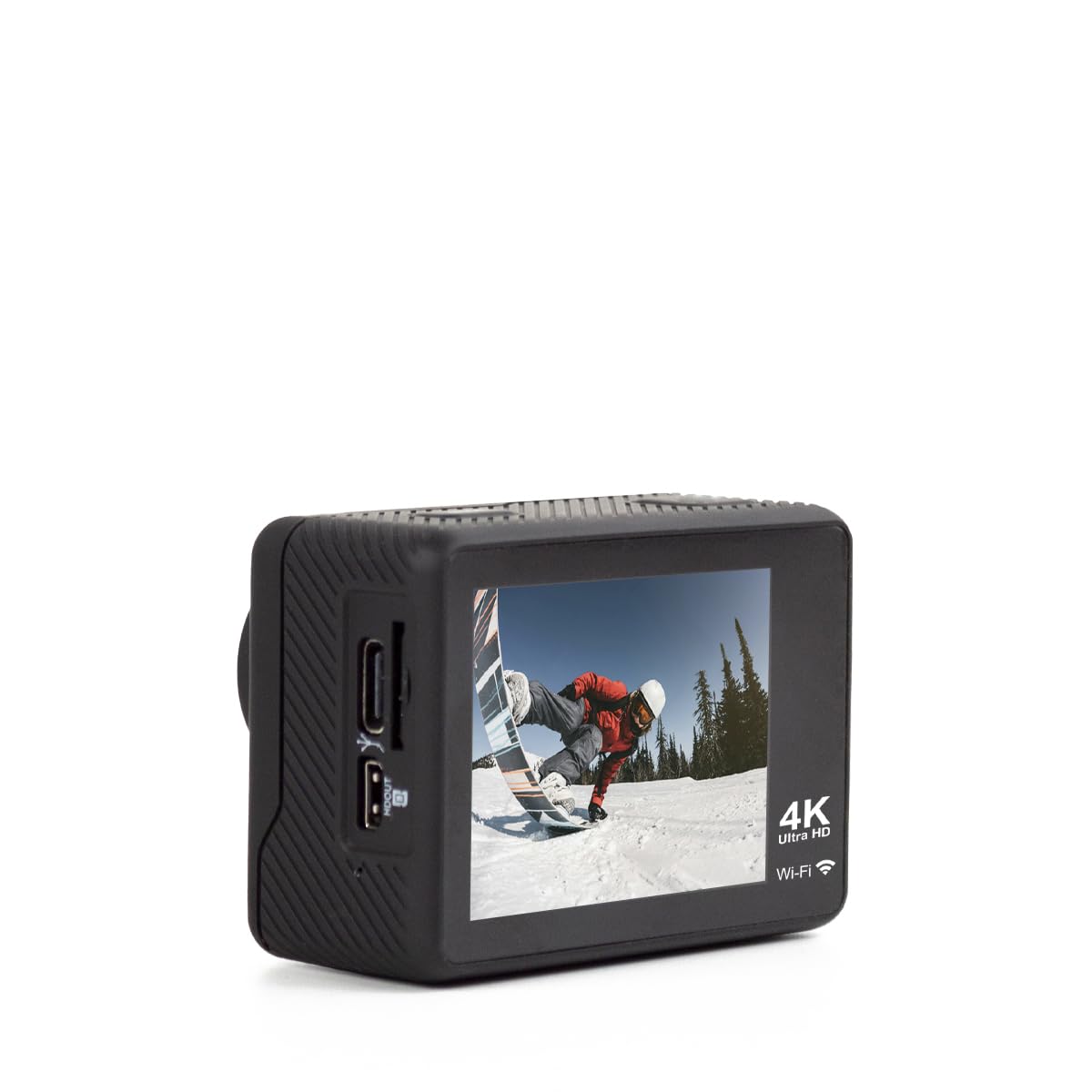 PRIXTON Caméra Sportive Multisport DV670, Caméra Vidéo avec Résolution 4K, Double Écran, WiFi et Application Mobile, Stabilisateur Optique, Étanche