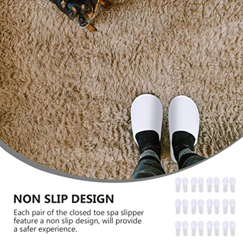 Lurrose 12 paar wegwerppantoffels koraal fleece - Image 7