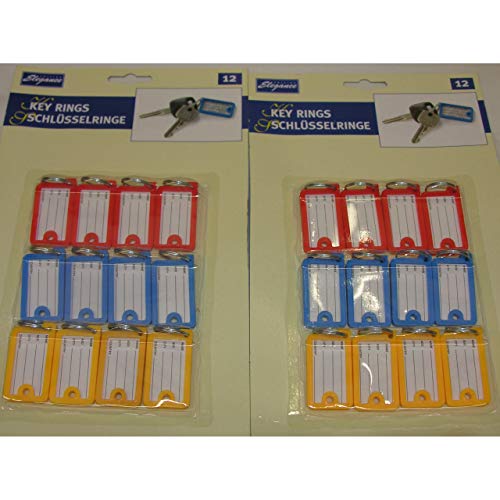 Preisvergleich Produktbild Cuisine Elegance 24x Schlüssel Schilder Anhänger Etikett Adressdaten Kofferanhänger