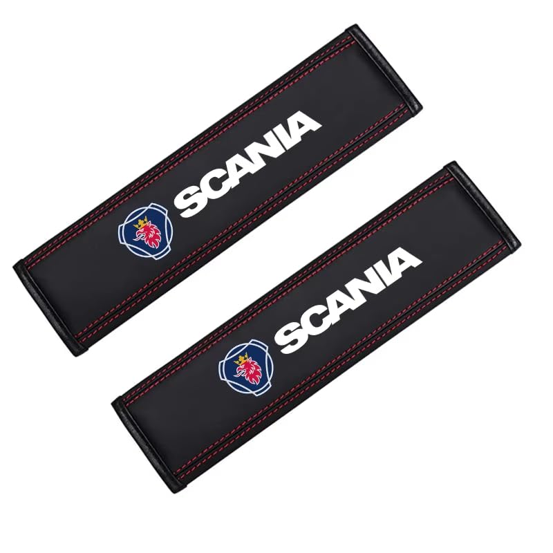 Lot de 2 Coussinets de Rembourrage de Ceinture de Sécurité de Voiture, pour Scania K250 K280 K310 K320 K490 Accessoires de Style Intérieur