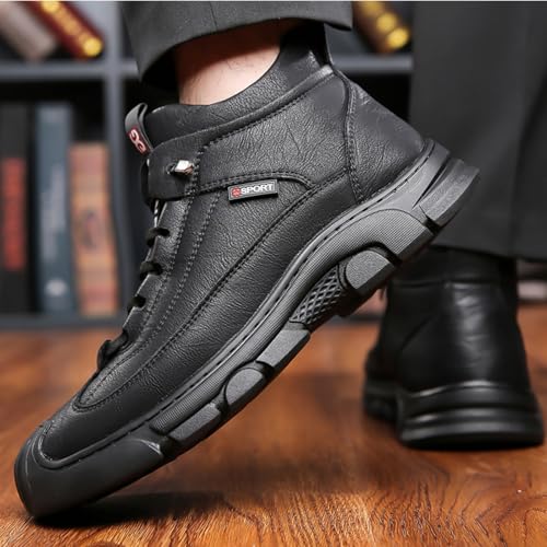 Jeef Men's Winter Ortho Shoes Warm Non-Slip Snow Boots Fur Lined Hiking Boot Casual Waterproof Trekking Shoes4