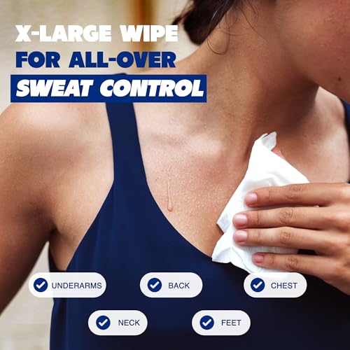 Armoray Lenços antitranspirantes Dry At Last Body – Lenços embalados individualmente – Lenços desodo