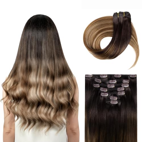 Extensions clips cheveux humains pour changer de tête en 5 minutes pour une soirée ou mariage