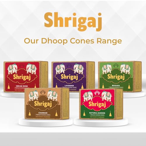 Image of Natural Garden Fancy Fragrance Dry Dhoop Cones - 51 Cones for Daily puja, Meditation & Rituals (Natural Garden Fragrance)