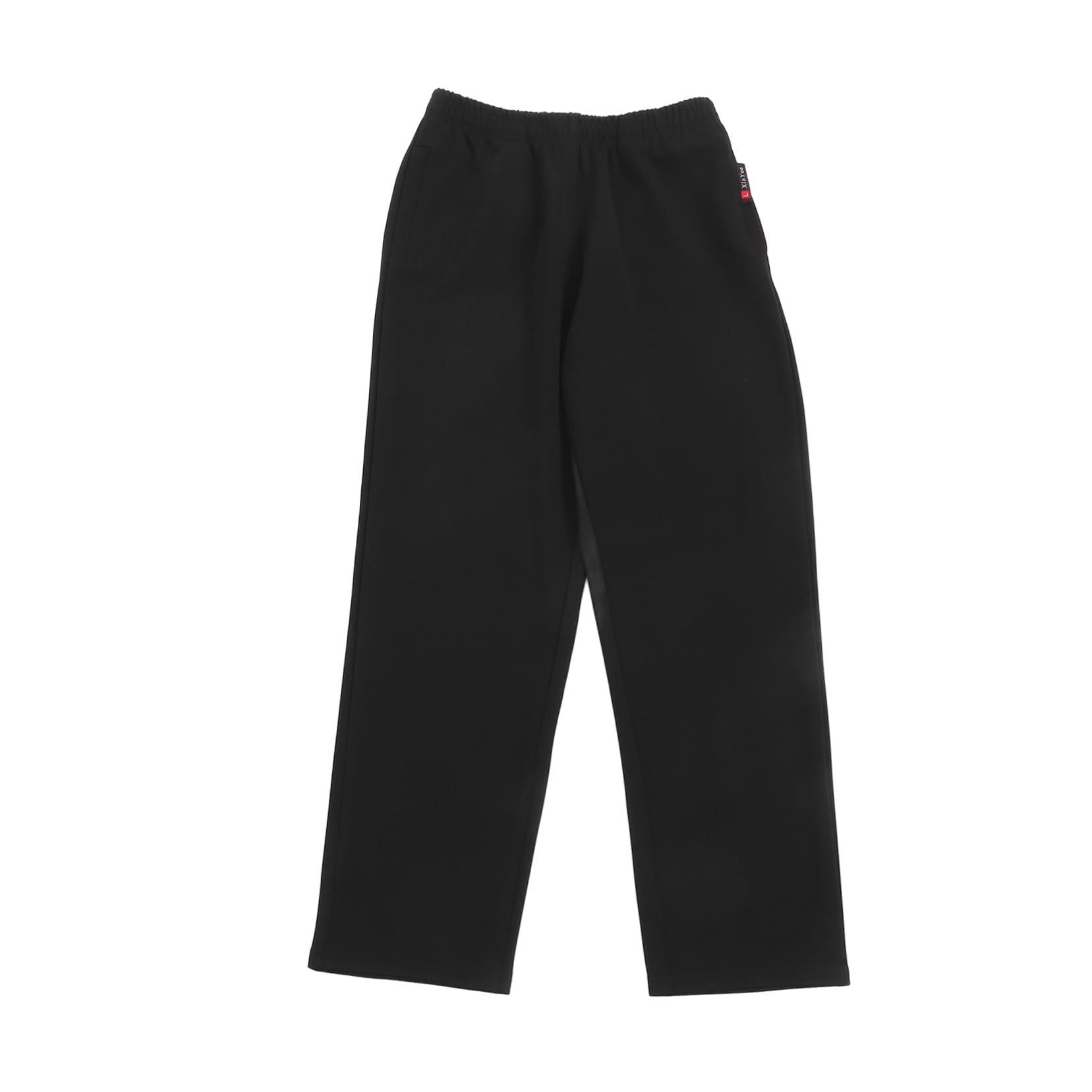 Alipis Schwarze Cargohose aus Baumwolle mit Elastischem Bund und Praktischem Stauraum für Verschiedene Küchensituationen Klassische und Langlebige Arbeitshose