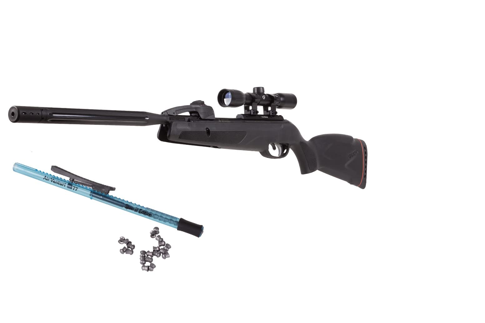 Air VenturiGamo Swarm Whisper .177 Caliber Breakbarrel Air Rifle with 4x32 Scope & Air Venturi Pellet Pen