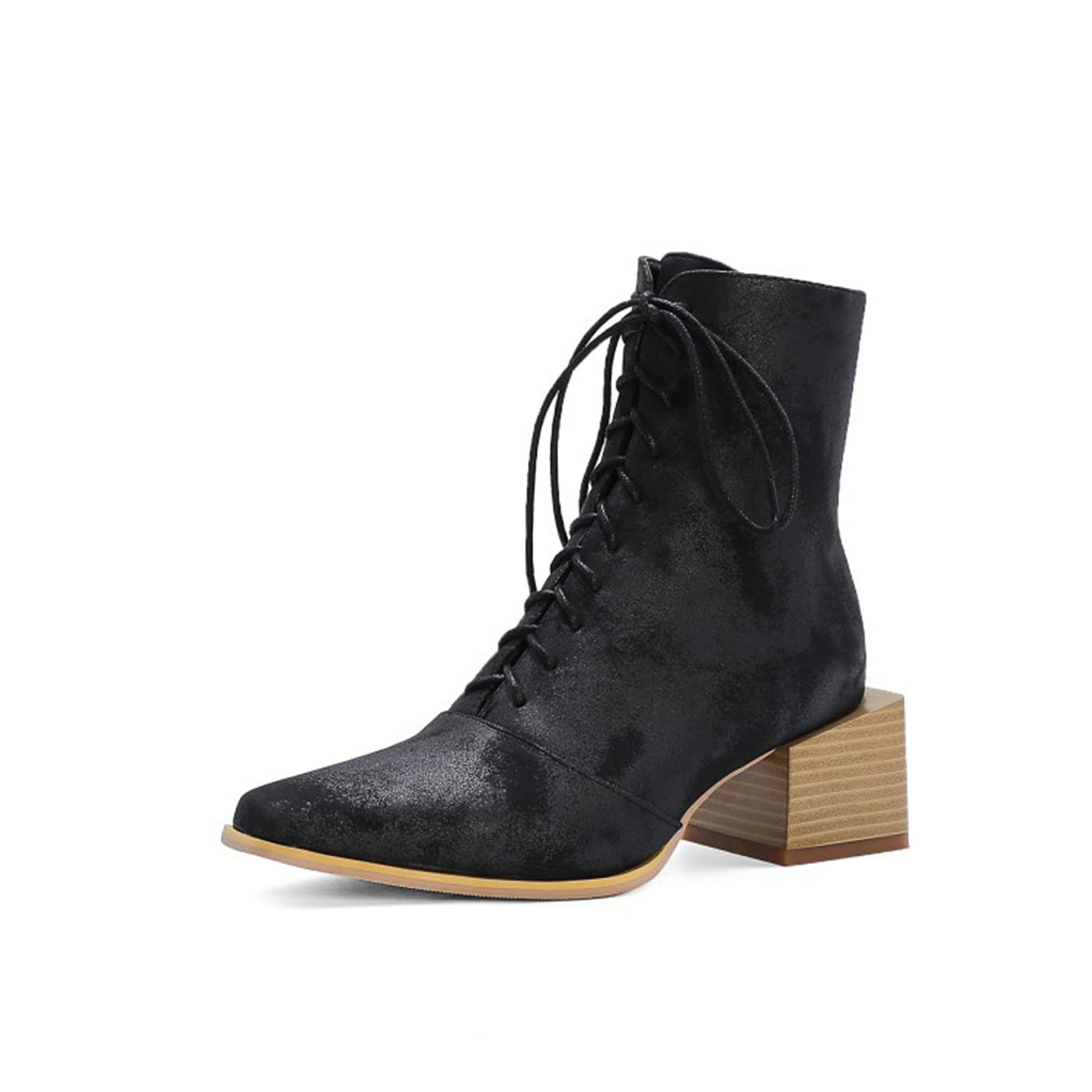Bottes de mode pour femmes à talon épais de 5.5cm et bout pointu