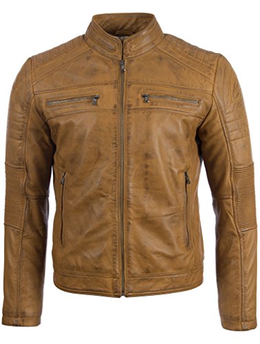Aviatrix Hombres Ultra Estiloso Cuero Autentico Chaqueta De Moda (FMVT) Cover