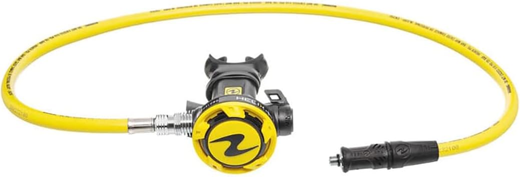 Aqualung Helix Pro Octopus | Compact Lightweight Scuba Diving Regulator w/Pneumatically Balanced Second Stage, Venturi Switch, High-Visibility Yellow Hose & Interchangeable Mouthpiece