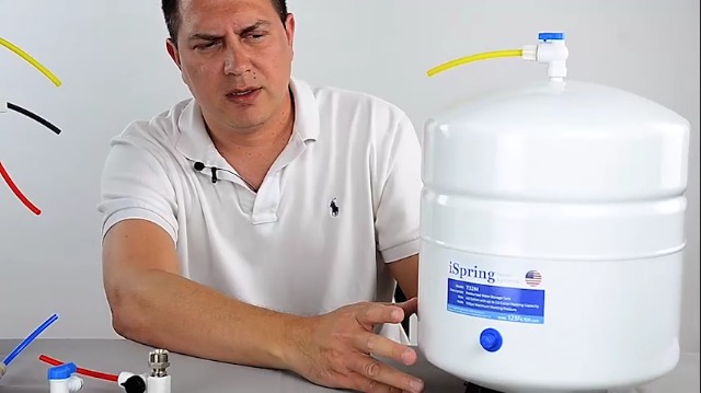Image of iSpring T11M 11 Gallon Pre-Pressurized Water Storage Reverse Osmosis Systems ro Tank, White