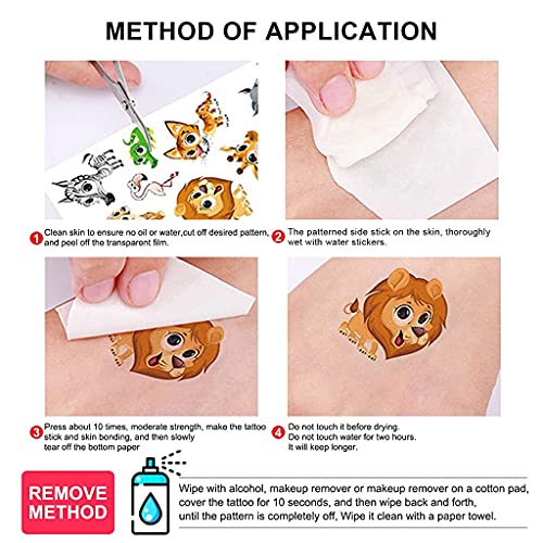 MAYCREATE® 20 Sheets Waterproof Cartoon Fake Tattoo Sticker Glow in The Dark Unicorn Mermaid Outspace Dinosaur Tattoo, Boys Girls Party Supplies Gift - Image 3