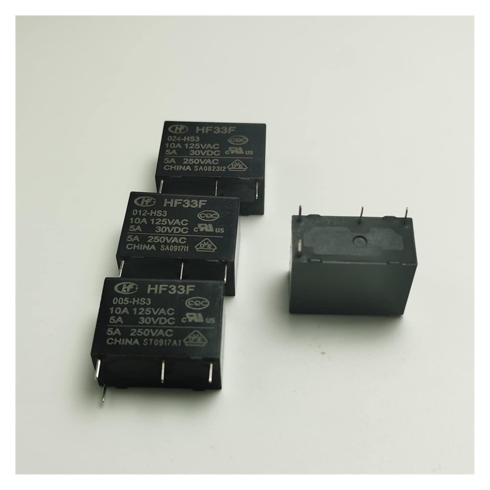 GJZIFGFWQ 20PCS/Lot Power Relays JZC-33F HF33F-005 012 024-HS3 ZS3 5A250VAC 4/5PIN(12V-ZS3-5PIN)