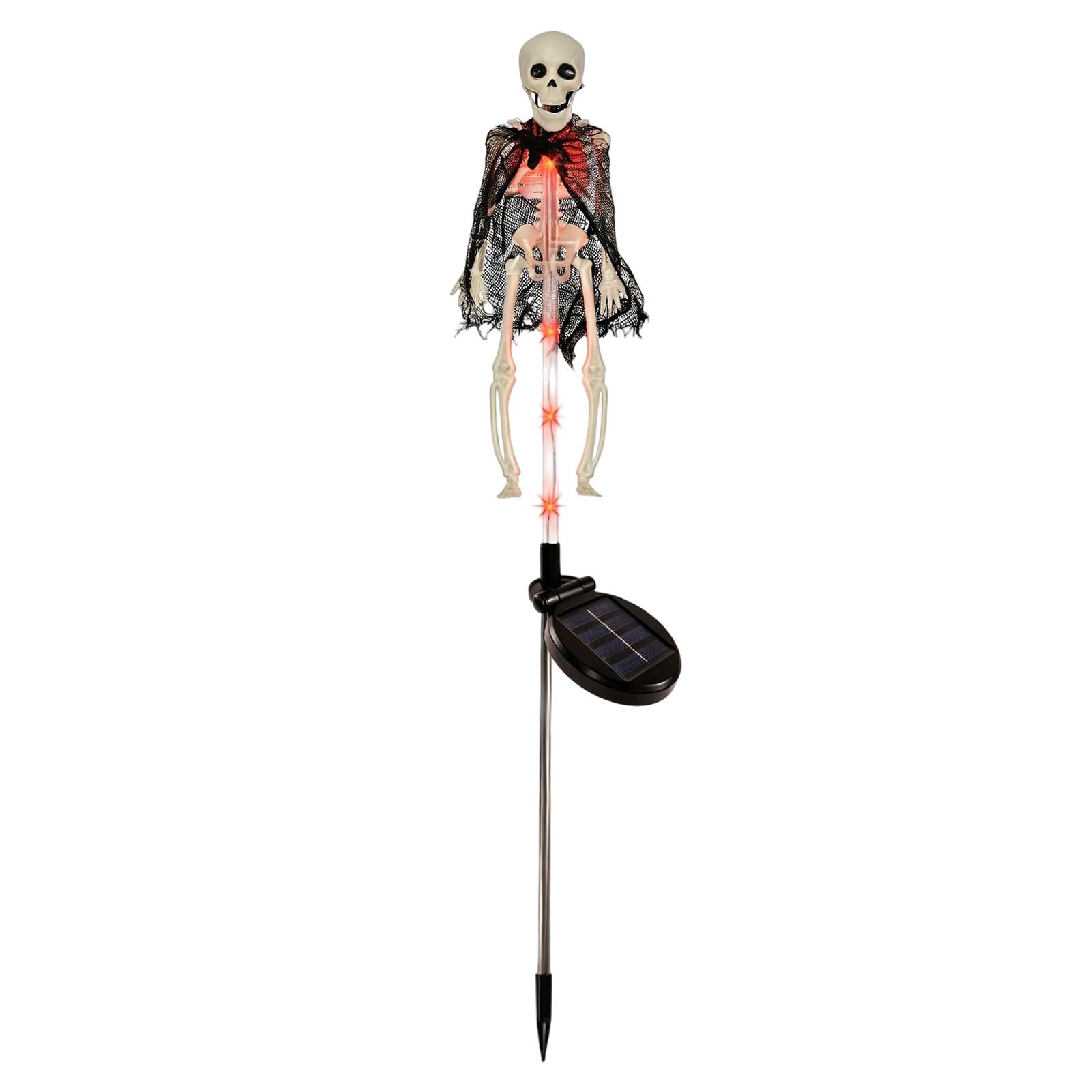 Tuxoiou Solar Skeleton Bat Lights, Realistic Halloween Pathway Stakes, Waterproof Glow Decor for Garden & Lawn [object Object]