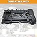 HYBP 22410-2E000 Automotive Replacement Engine Valve Covers Compatible with Hyundai Elantra 2011-2016, Elantra (Coupe/GT) 2013, Kia Soul 2012-2013, 1.8L 2.0L