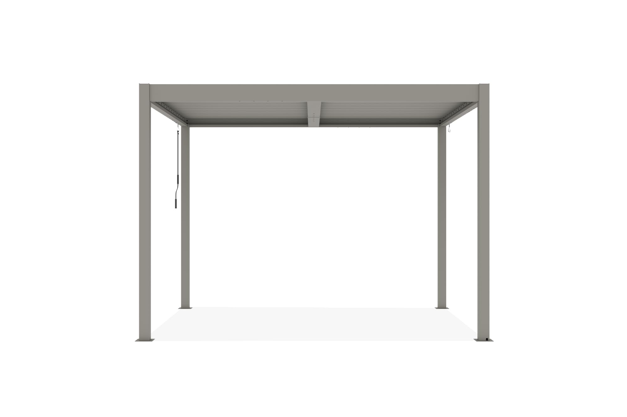 Cazeboo Pergola bioklimatyczna wolnostojąca 3x2,5 Piana Aluminium Taupe