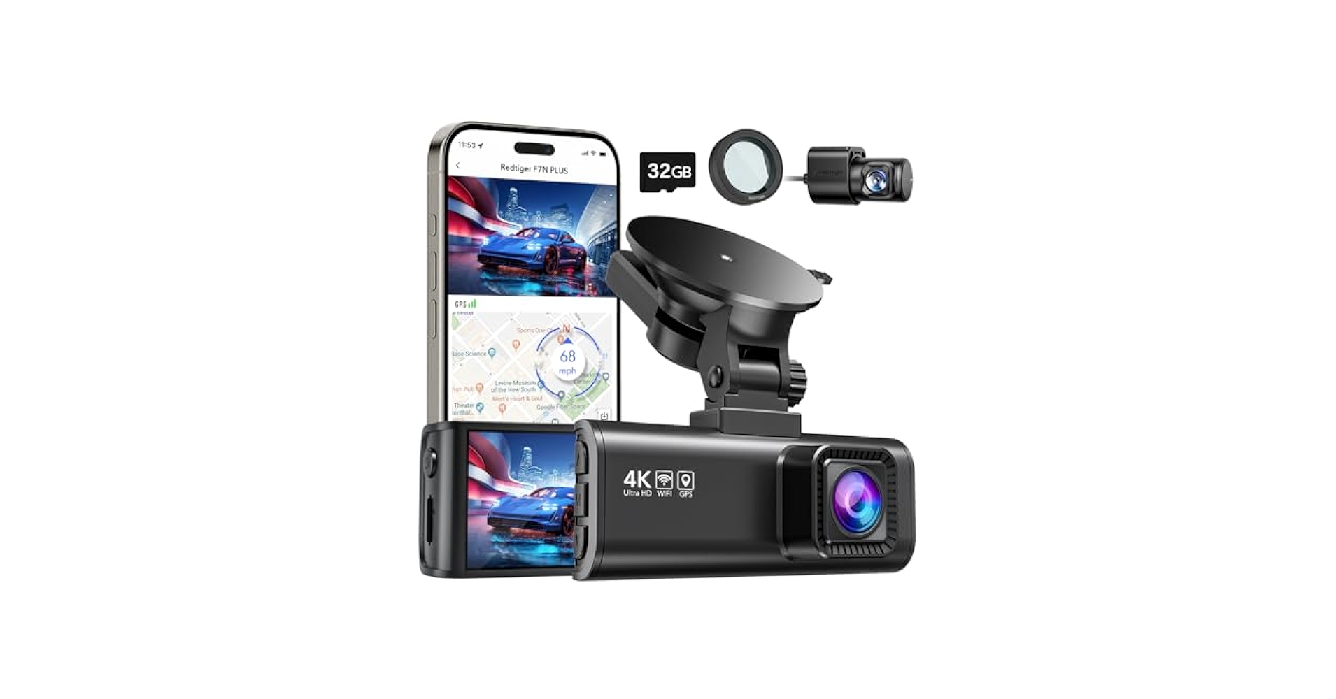 REDTIGER F7NP ドライブレコーダー 4K Amazon.com: REDTIGER F7NP & OBD Hardwire Kit, 4K/2.5K Full