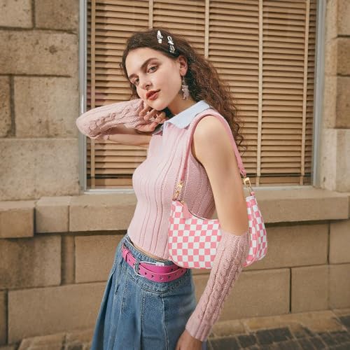 Image of KKXIU Shoulder Bag for Women Cute Hobo Purses and Handbags Retro Clutch Underarm Purse | Cute