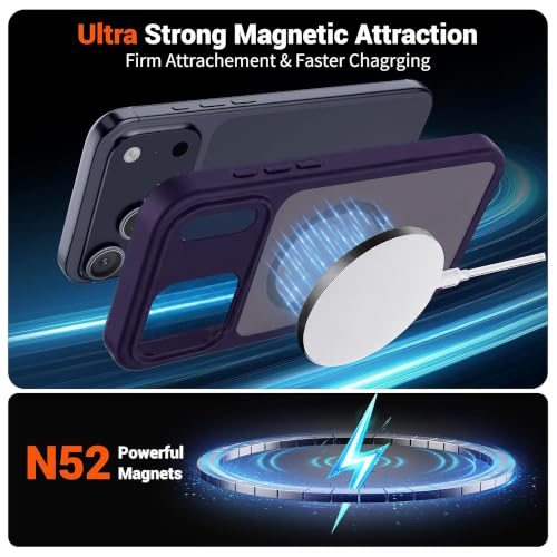 Image of AIBEX Protective OStand Case Compatible for Apple iPhone 16 Pro MagSafe Compatible | Slim Shockproof Back Cover with Camera Lens Protection, Strong Magnetic Support & Anti-Slip Grip | Military Grade