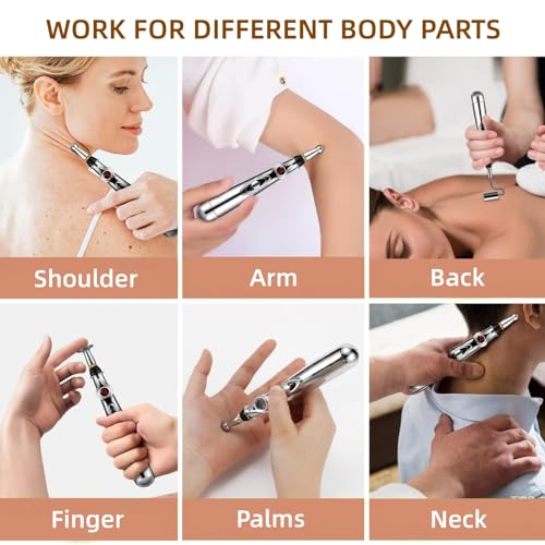 image for UYGHHK 3-in-1 Massage Acupuncture Pen, Electronic Pain Relief Therapy,